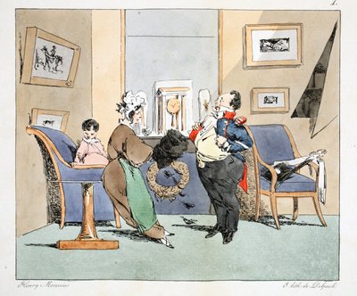 Madame Ledru, me he vuelto terriblemente poderoso, c.1828 de Henri Bonaventure Monnier